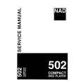 NAD 502 Manual de Servicio
