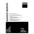 NAD 114 STEREO AMPLIFIER Manual de Servicio