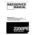 NAD 2200PE Manual de Servicio
